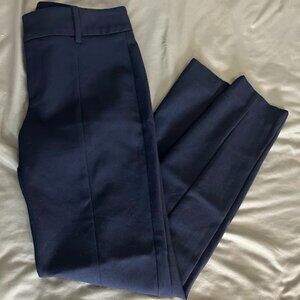 Lilly Pulitzer Chantal Dinner Pants Womens 4‎ Navy Slim Ankle Classic Preppy